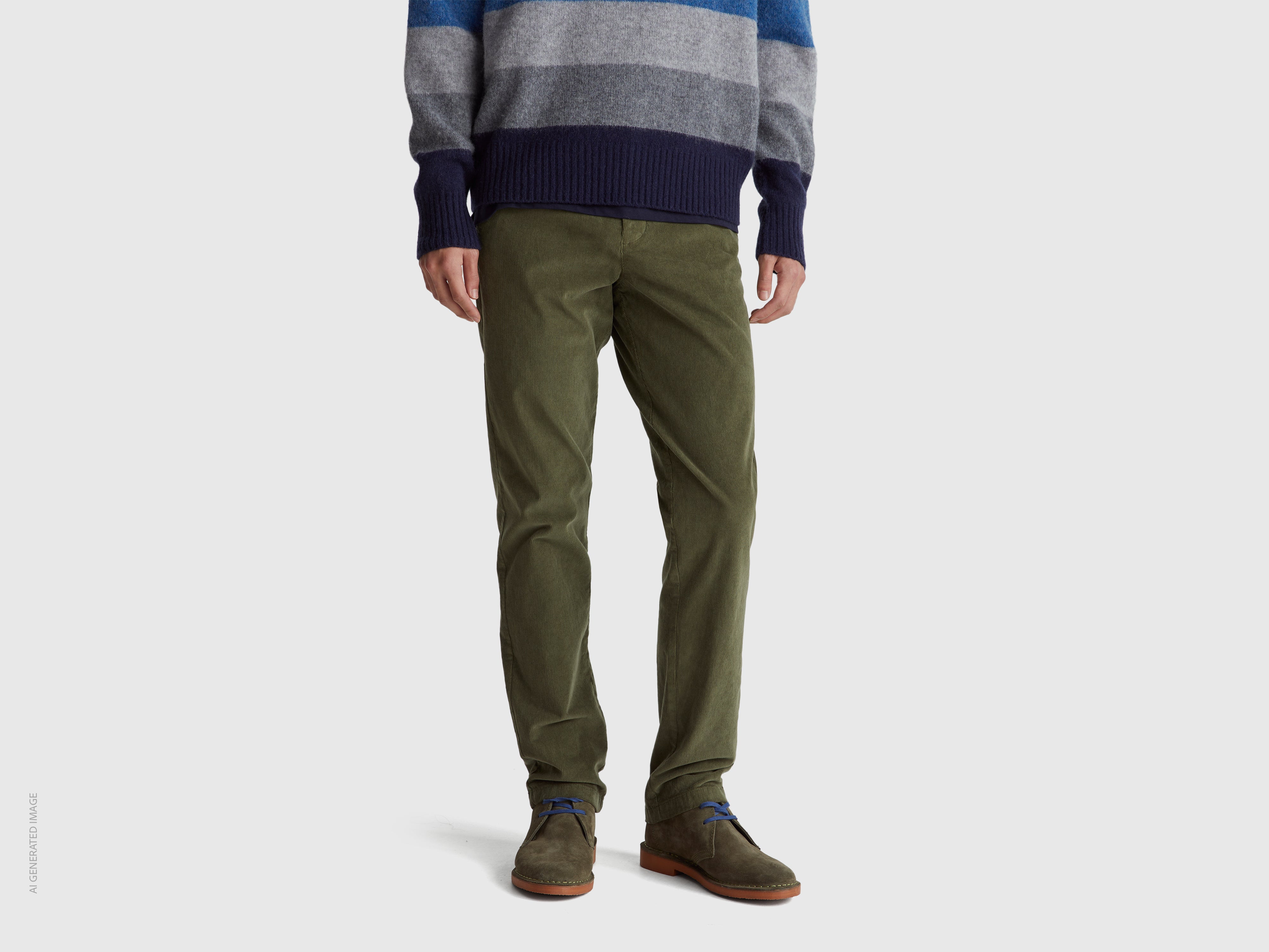 Calças slim fit em veludo stretch - ucb_image_F