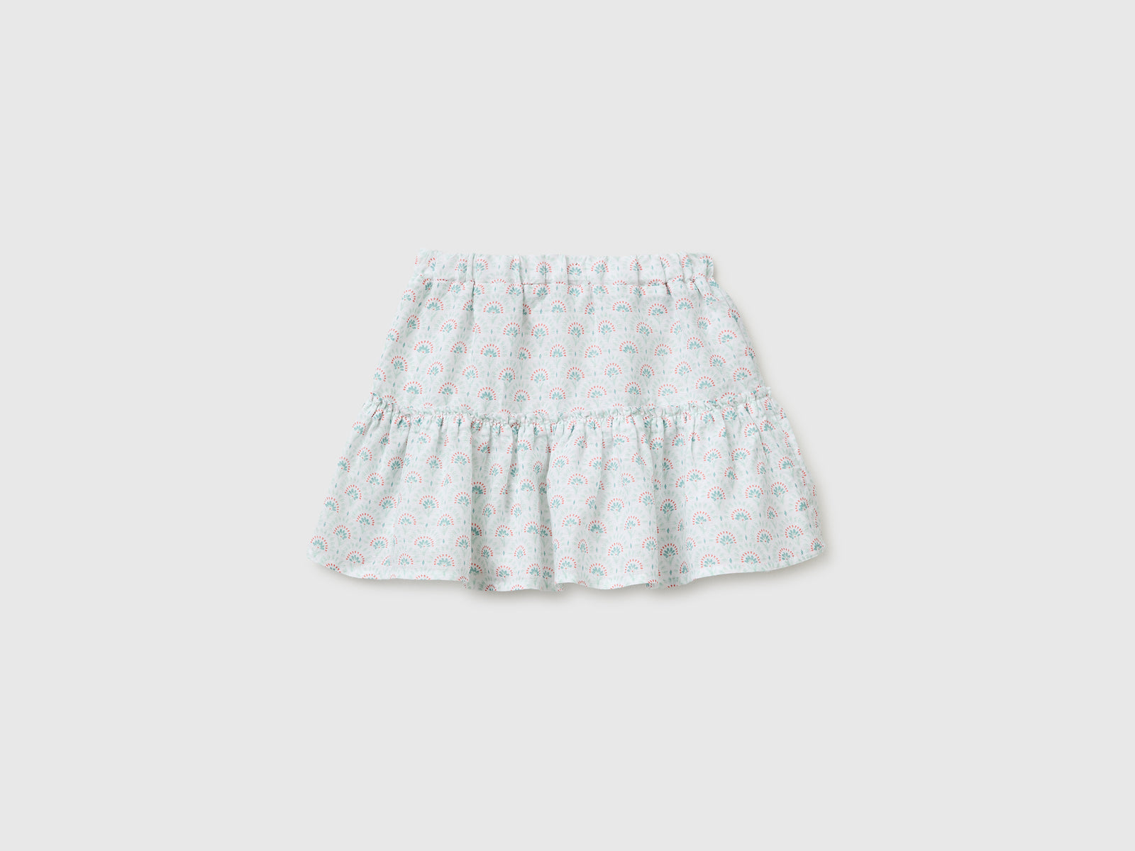 Floral skirt in linen blend - ucb_image_BS