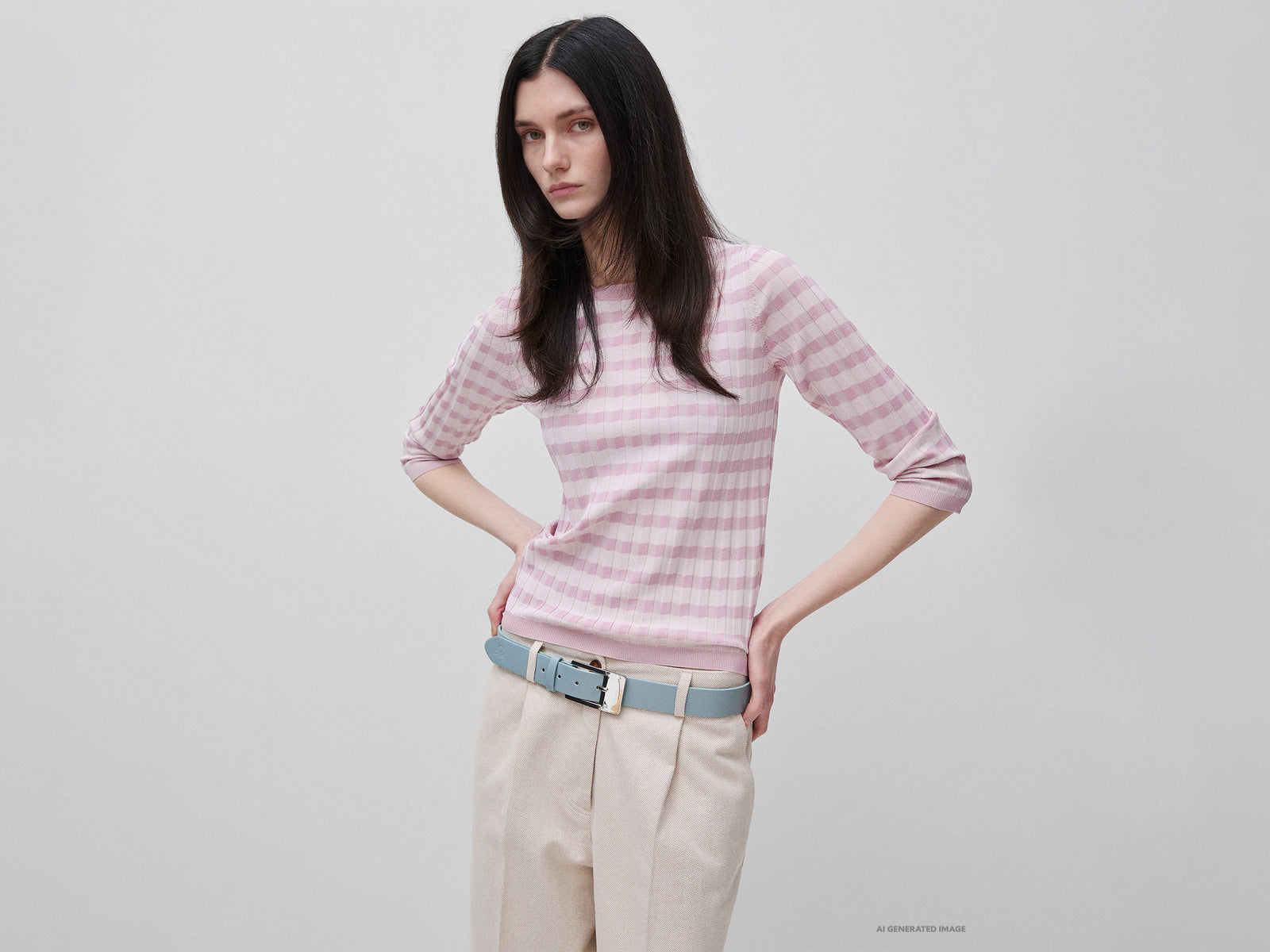 Camisola slim fit às riscas - ucb_image_F