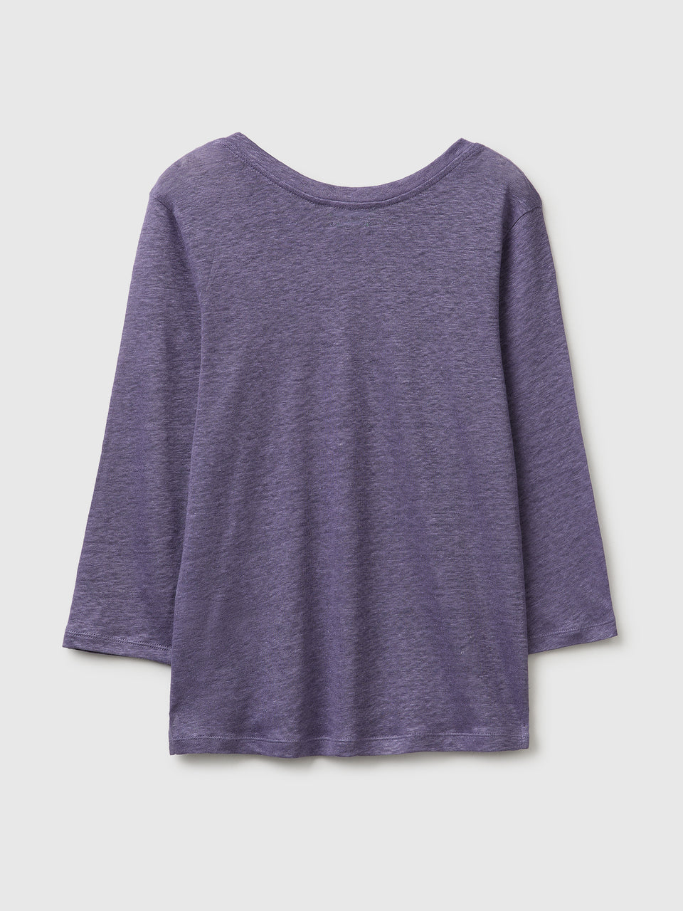Boat-neck T-shirt in pure linen - ucb_image_BS