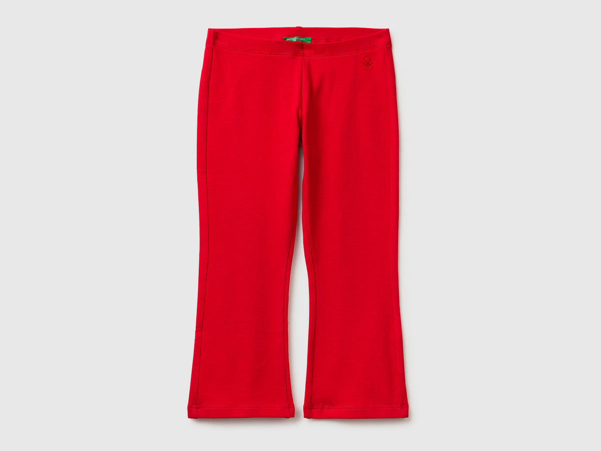 Stretch cotton flared leggings - ucb_image_FS