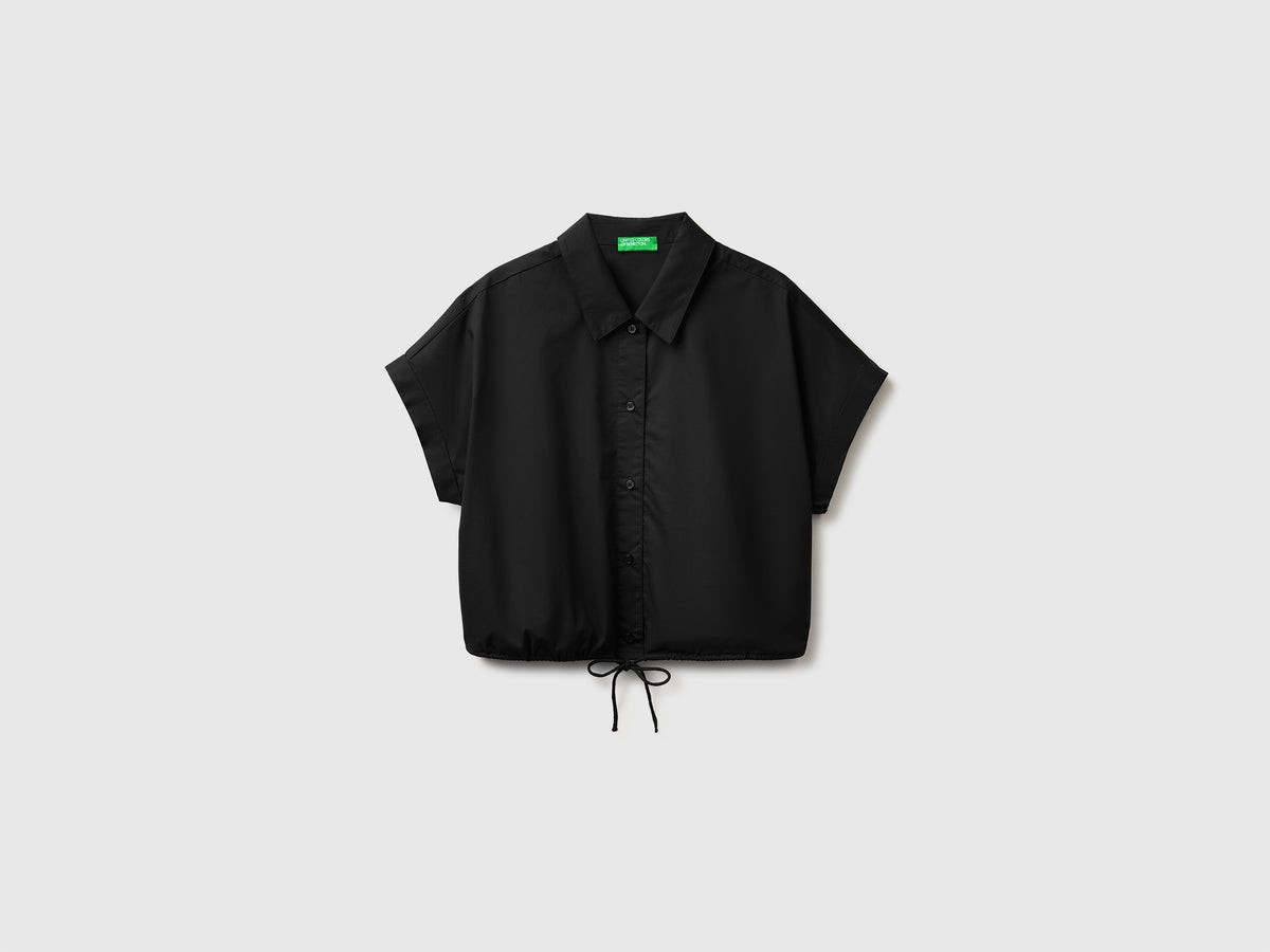 Cropped shirt with drawstring - ucb_image_FS