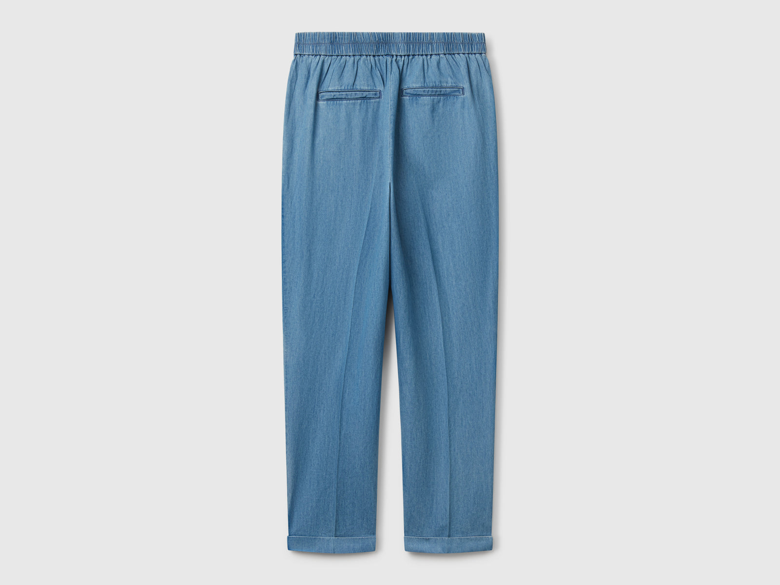 Chinos em chambray com elástico - ucb_image_BS