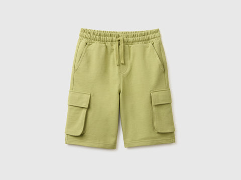Fleece Bermuda shorts with pockets - ucb_image_FS