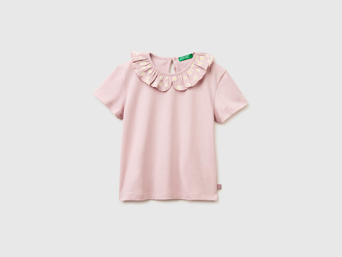 T-shirt com folhos na gola - ucb_image_FS
