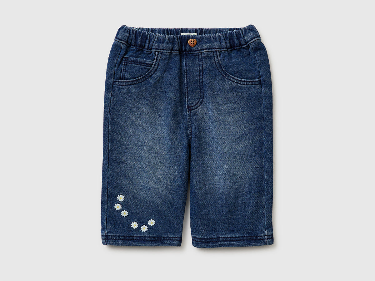 Jeans with floral embroidery - ucb_image_FS