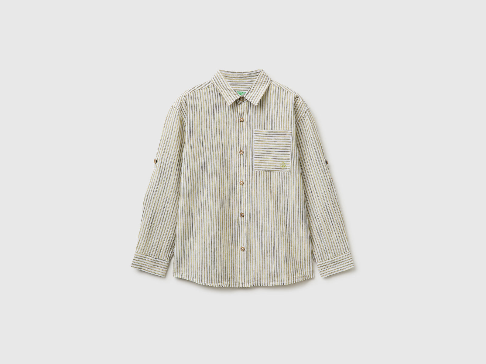 Striped linen blend shirt - ucb_image_FS