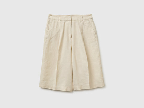 100% linen Bermuda shorts - ucb_image_FS