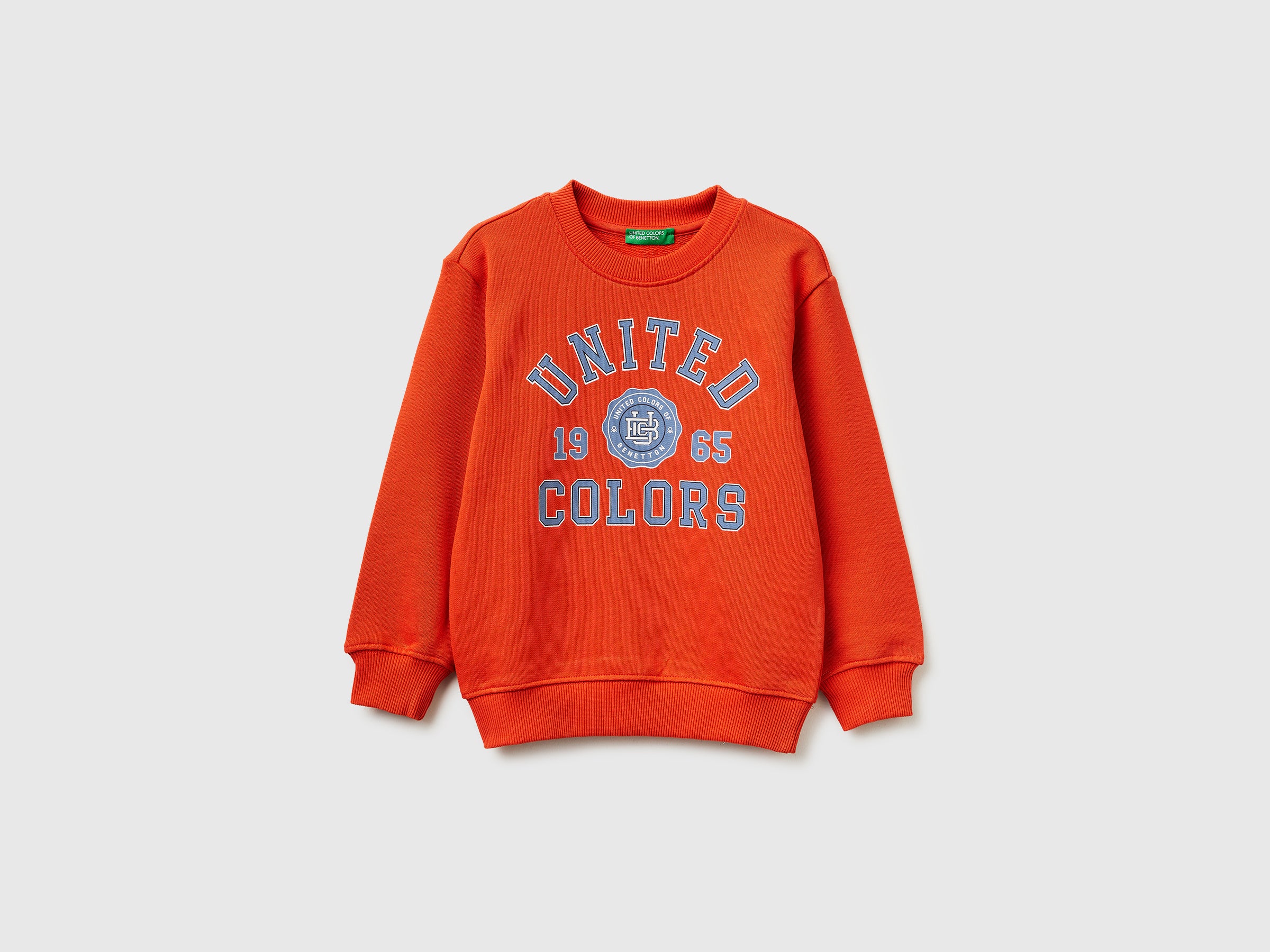 Organic cotton sweatshirt with logo print - ucb_image_FS