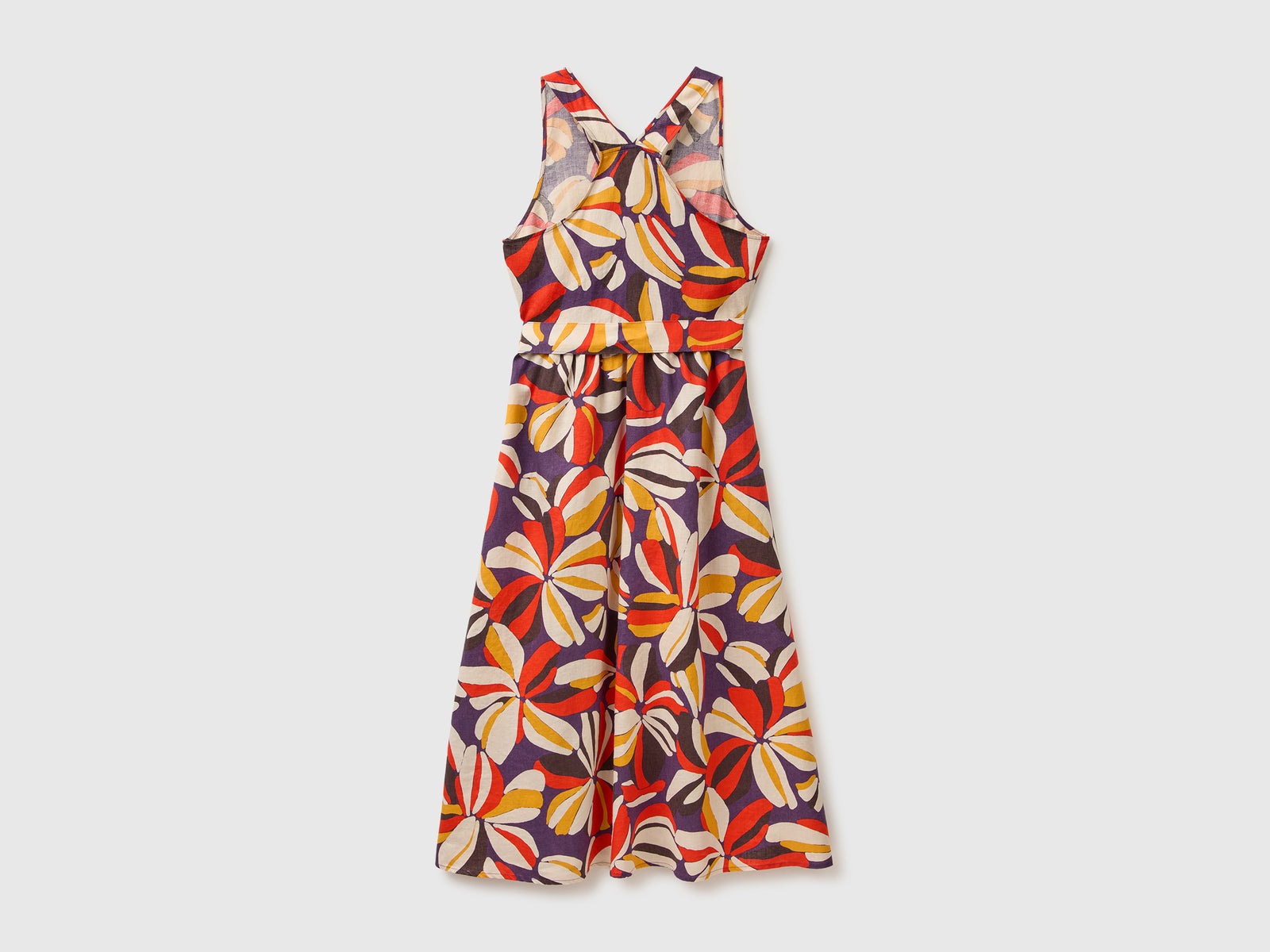 Vestido estampado em linho puro - ucb_image_BS