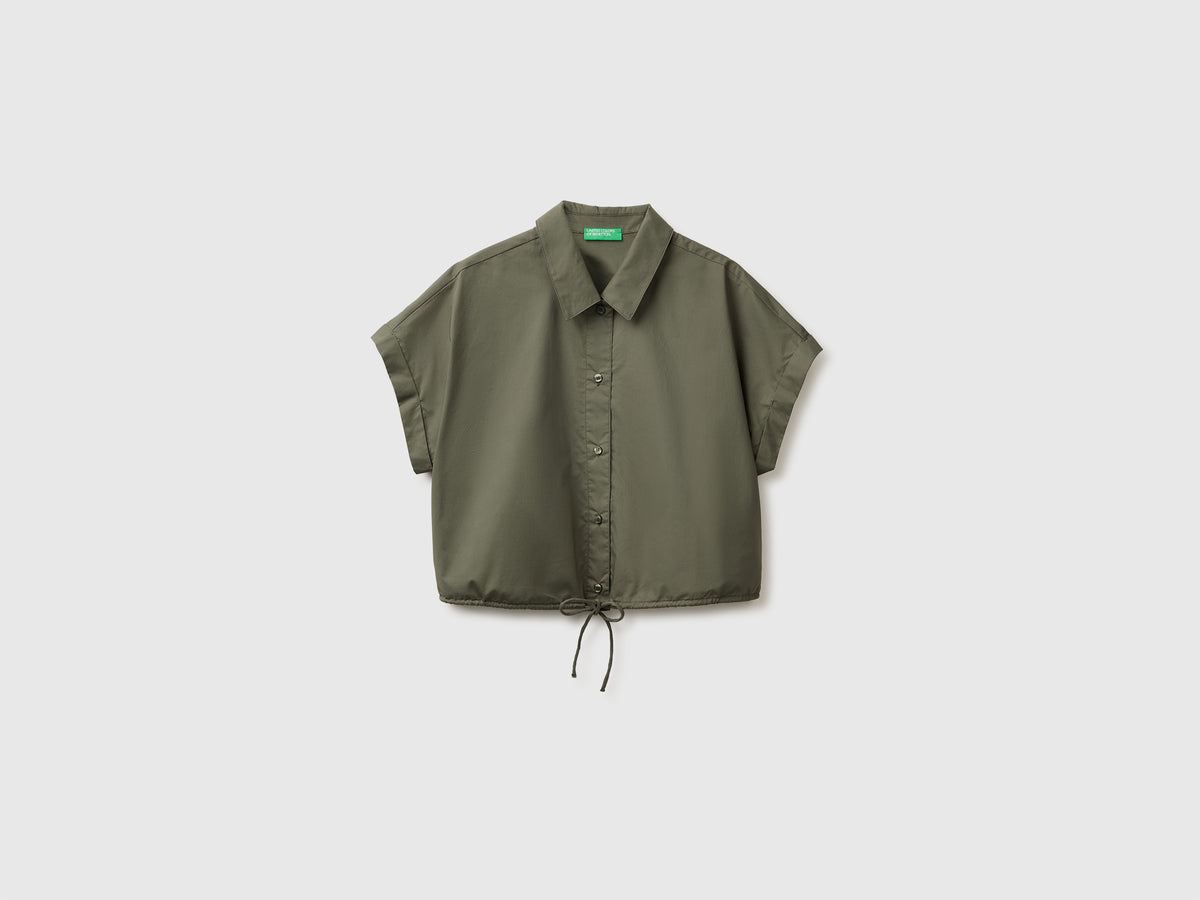 Cropped shirt with drawstring - ucb_image_FS