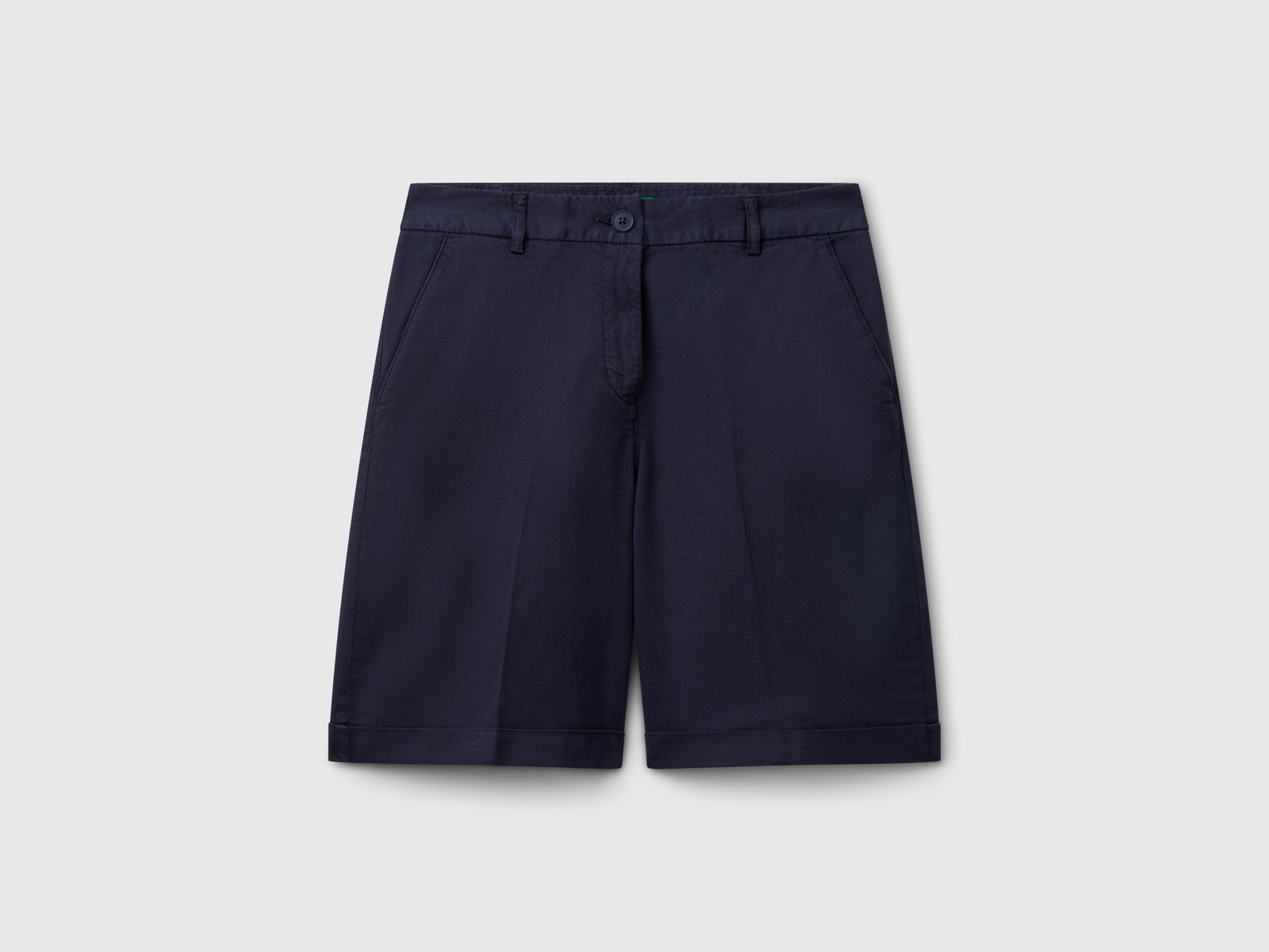 Bermudas with cuff in stretch cotton - ucb_image_FS