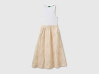 Midi dress with floral embroidery - ucb_image_FS