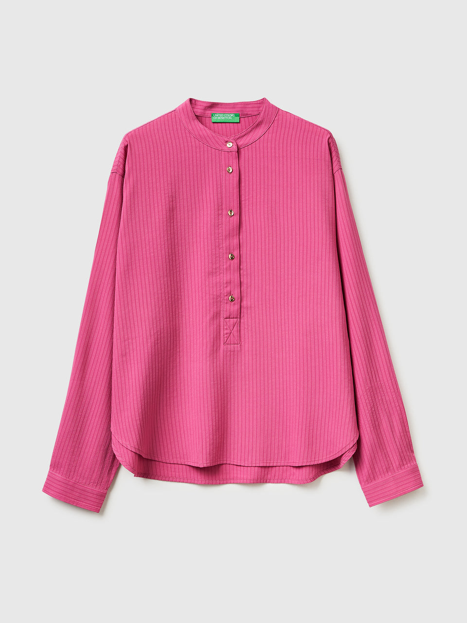 Striped blouse with mandarin collar - ucb_image_FS