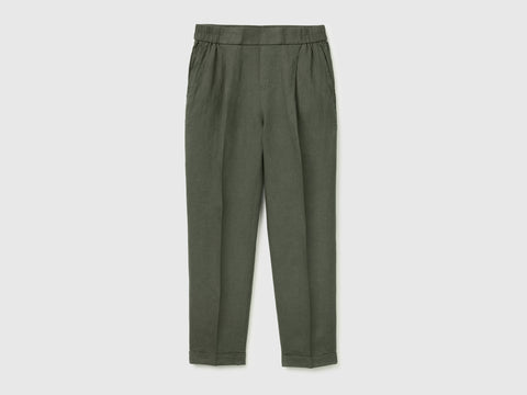 100% linen cigarette trousers - ucb_image_FS
