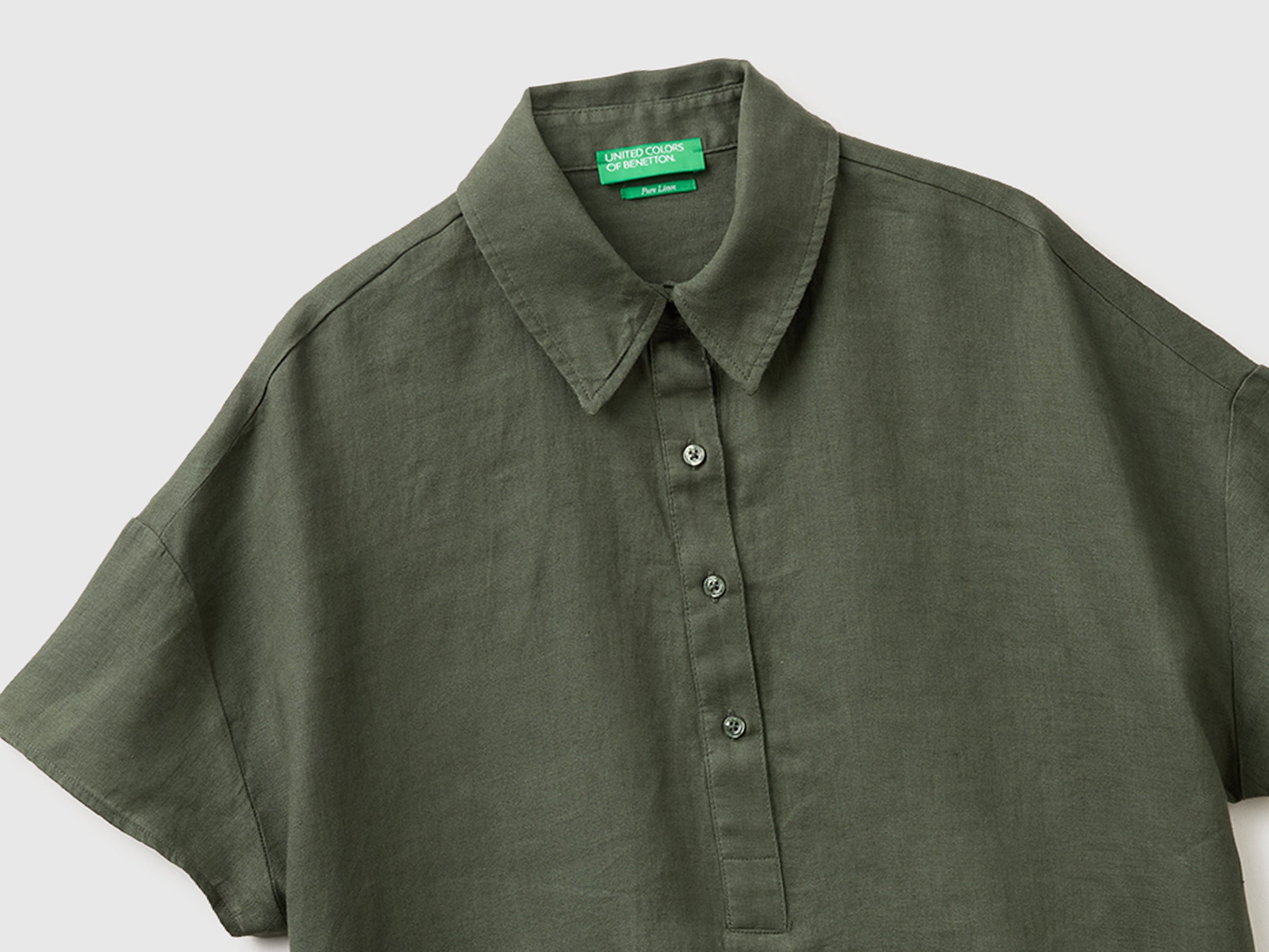 100% linen short-sleeved blouse - ucb_image_FY