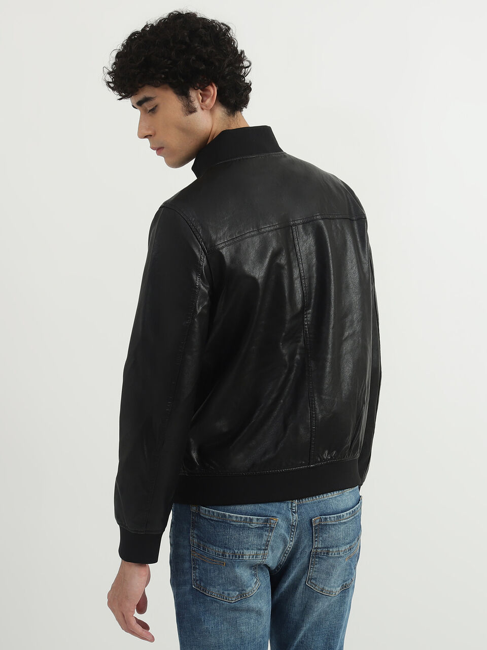 BASIC PU JACKET image number null