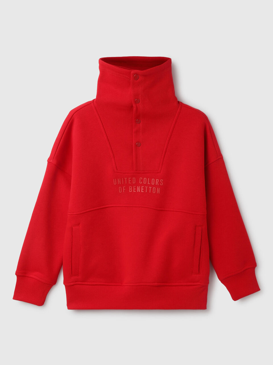 BOYS MOCK COLLAR SWEAT WITH HD BRANDING image number 1
