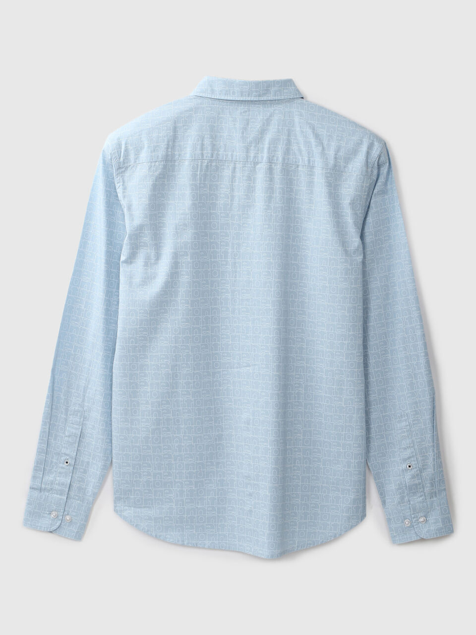 Full Sleeve Poplin Alphabet Motif Print Shirt image number 2