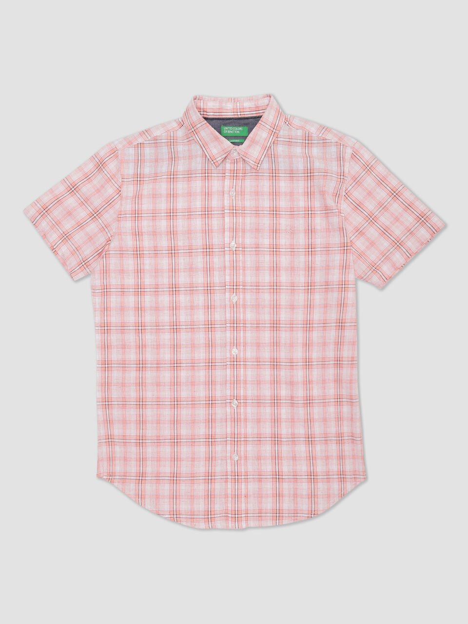 Half Sleeve Lyocell Check Shirt image number 1