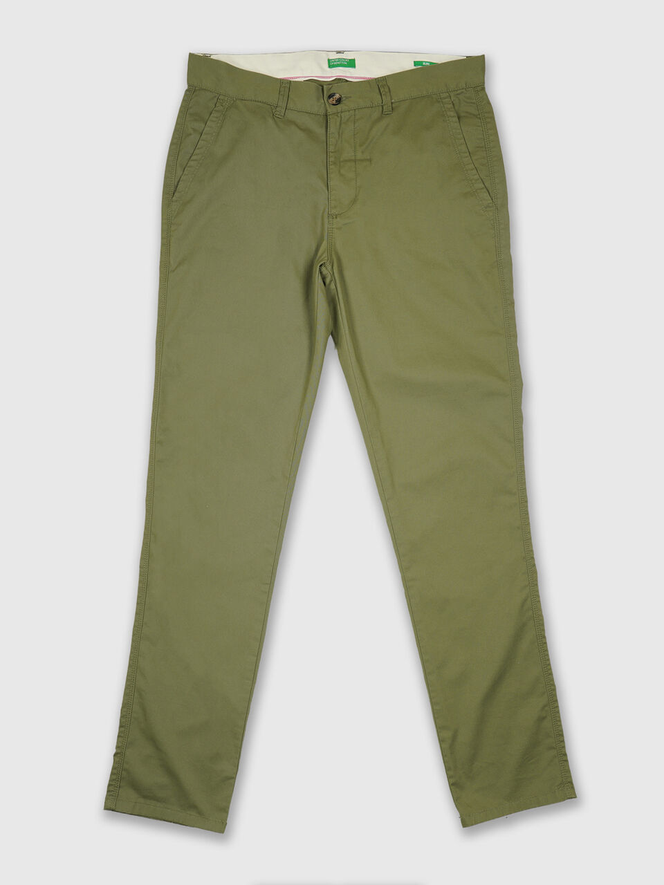 Slim fit twill trousers image number null