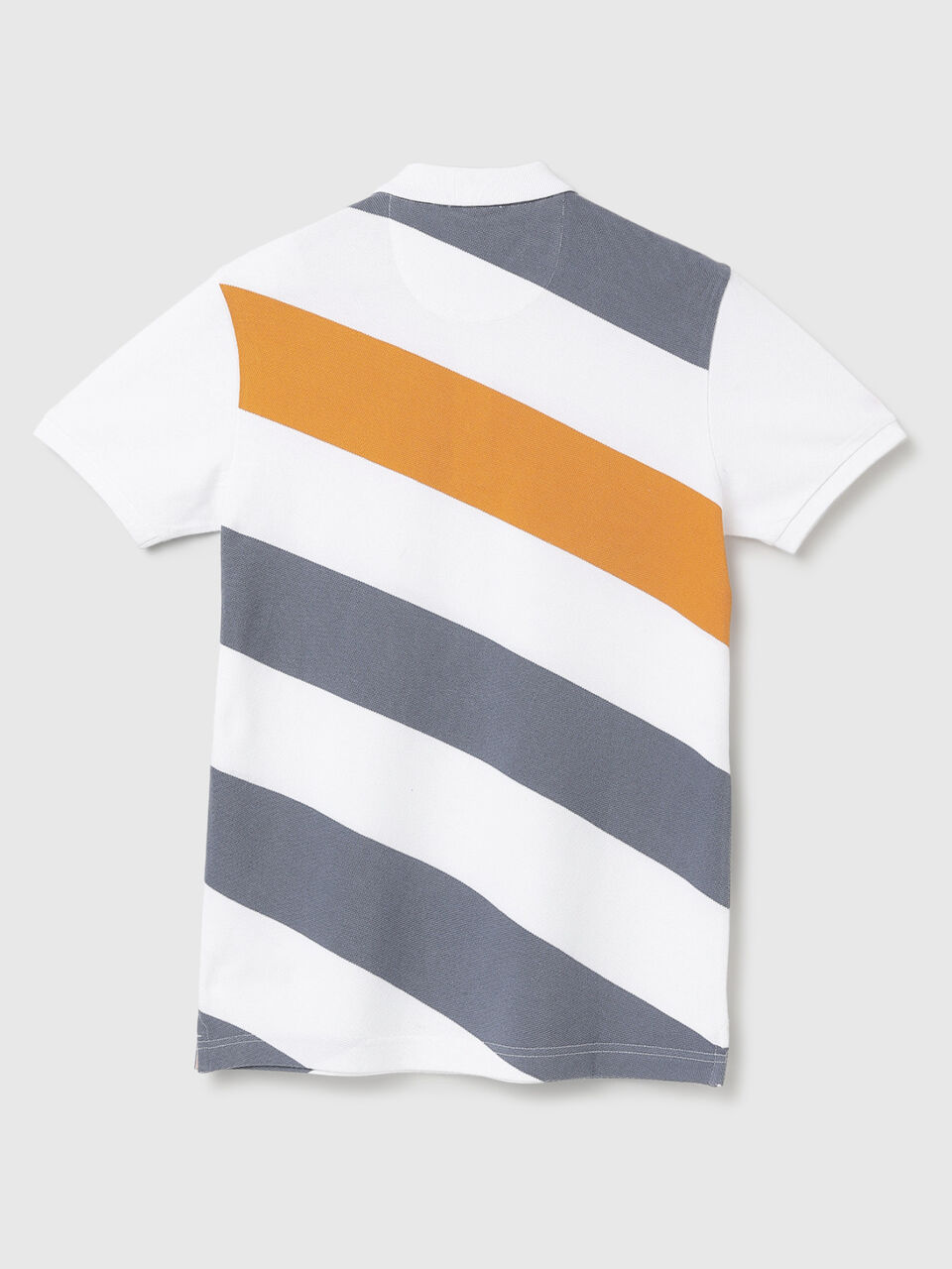 DIAGONAL STRIPE PIQUE POLO image number 2