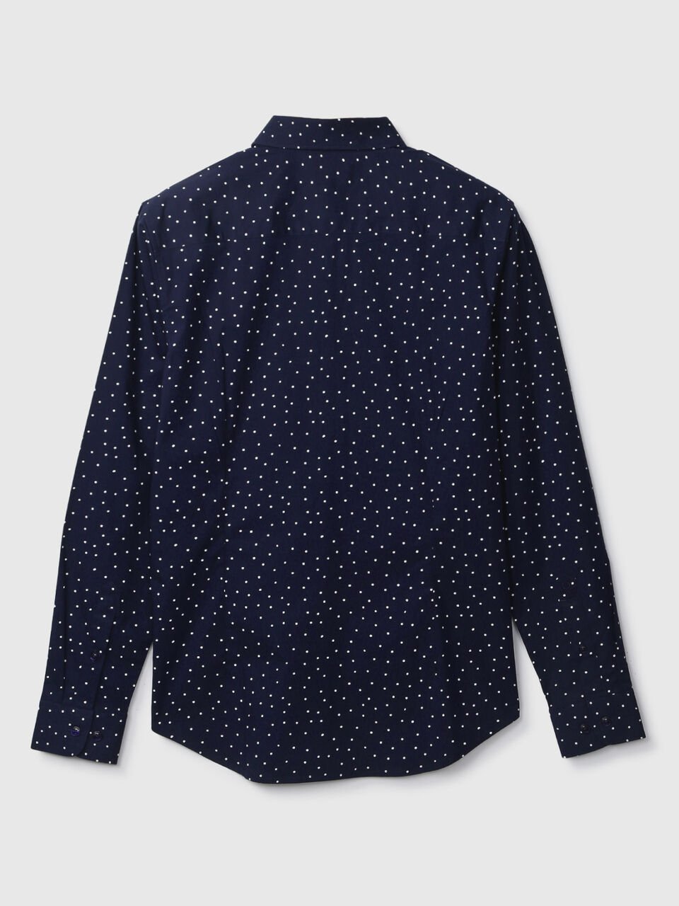 F/S POPLIN STRETCH POLKA PRINT SHIRT image number 2