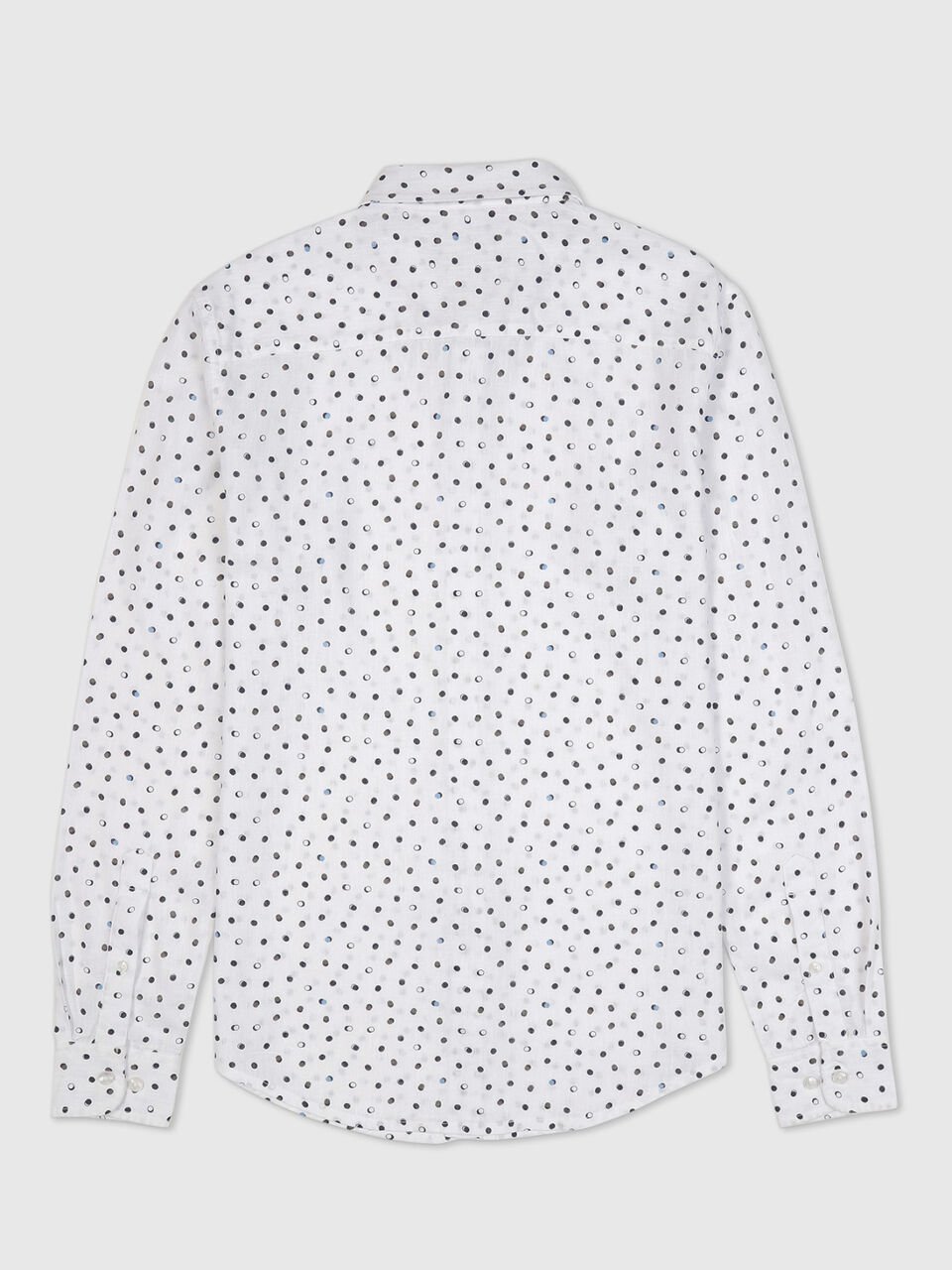 Full Sleeves Lyocell Circular Print Shirt image number 2