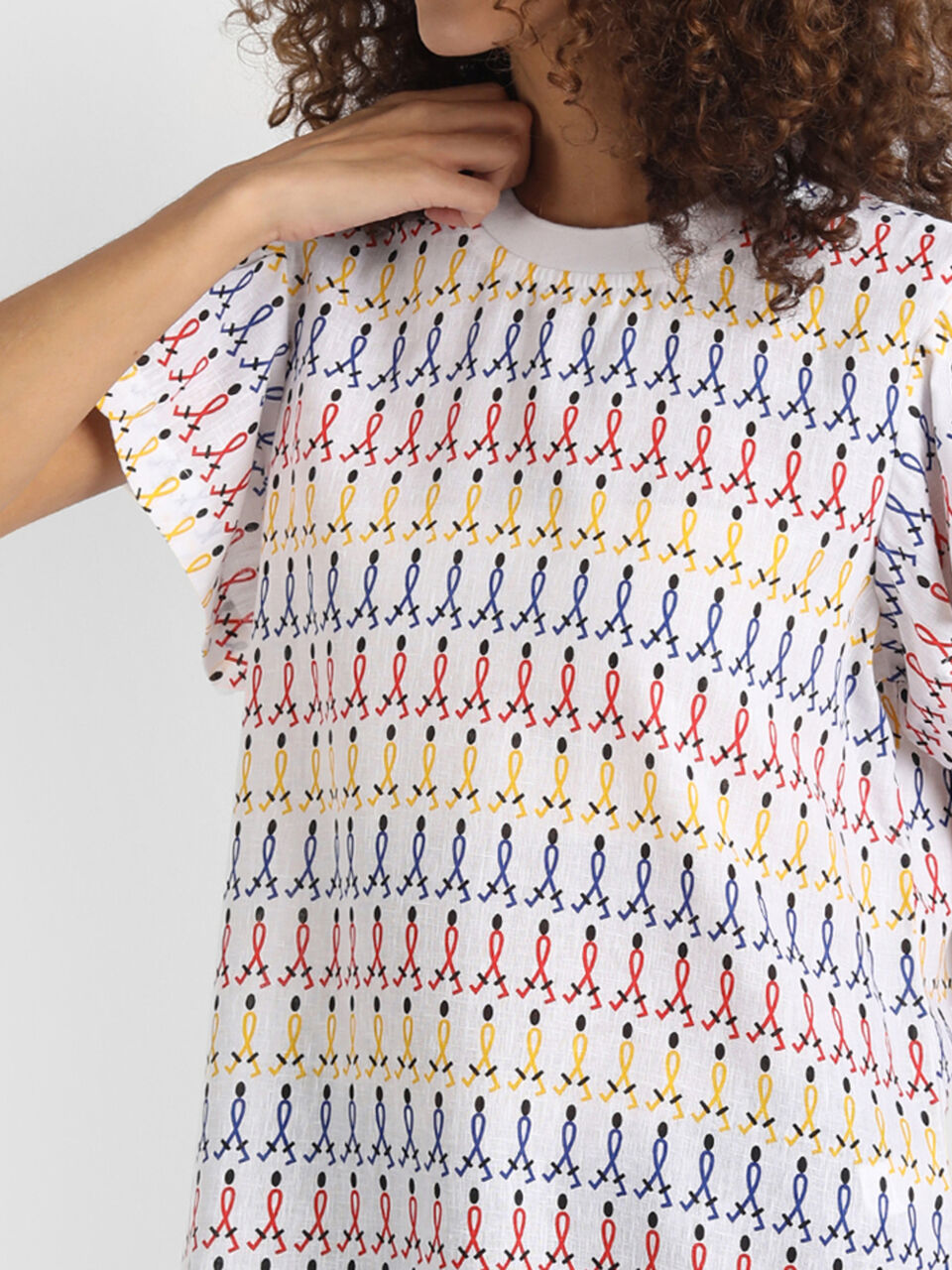 Round Neck Top With Print image number null