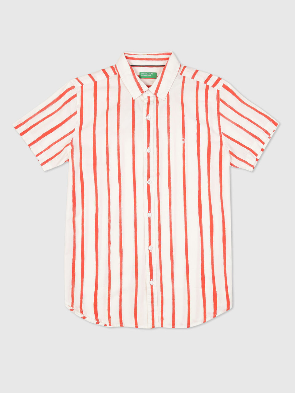 Half Sleeves Vertical Stroke Stripe Shirt image number 1