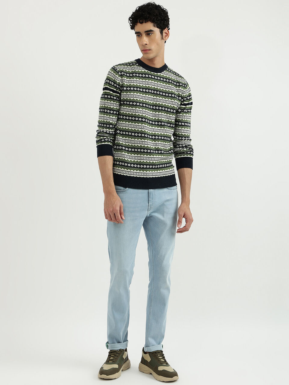 ACROWOOL FAIR ISLE SWEATER image number null