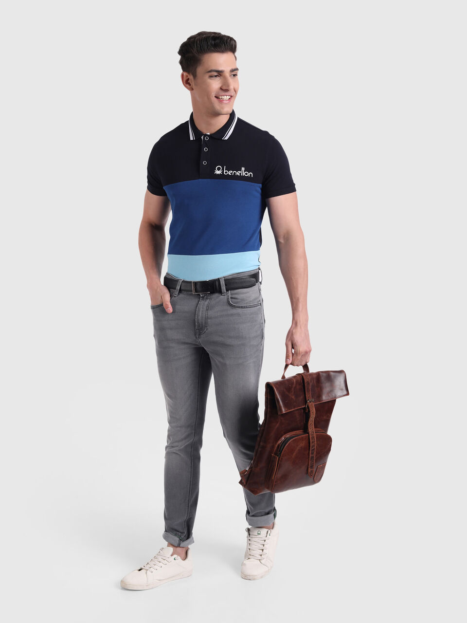 Color Block Polo image number null