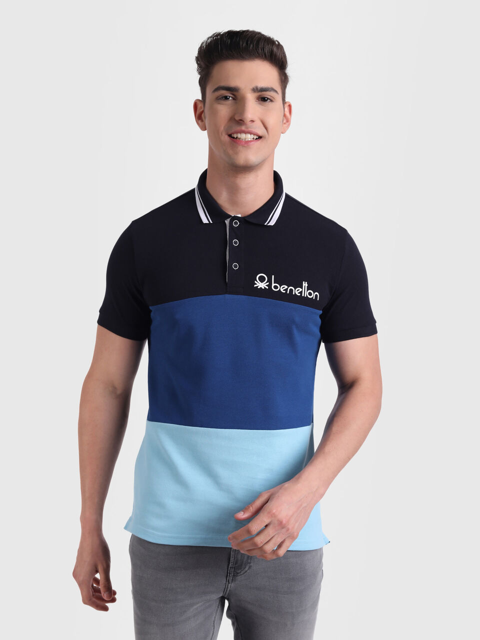 Color Block Polo image number null