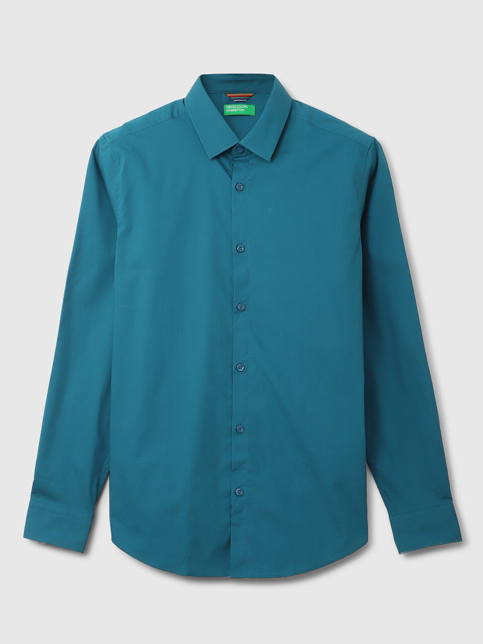F/S POPLIN STRETCH REGULAR COLLAR SHIRT image number 1
