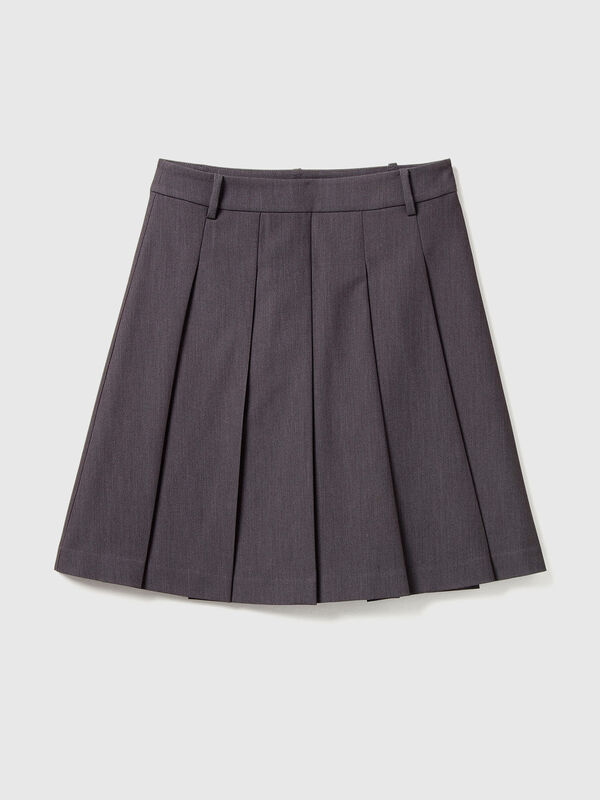 Mini skirt with pleats Women