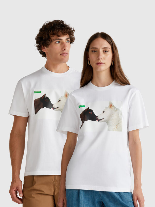T-shirt with Oliviero Toscani photographic print