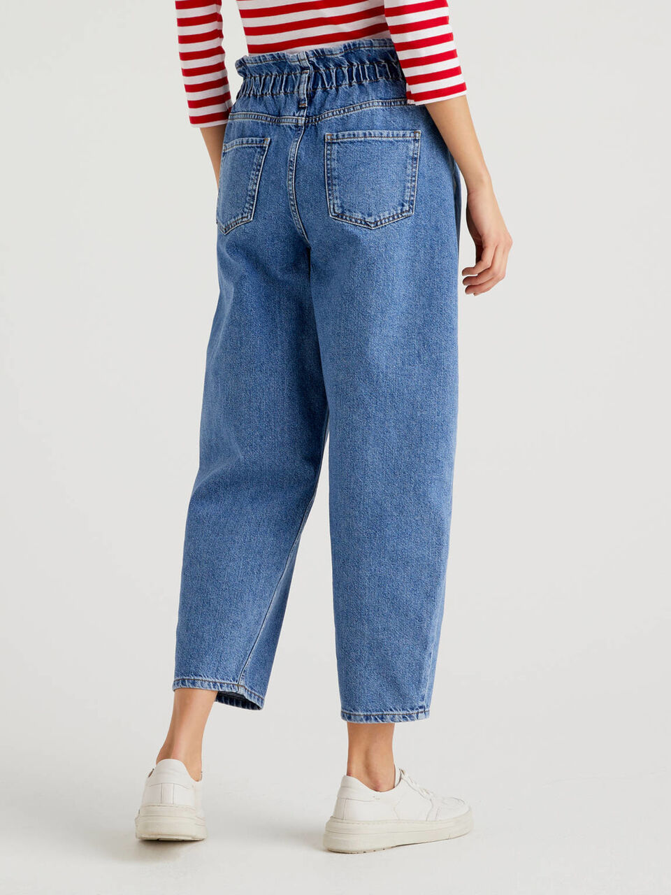 paper bag top jeans