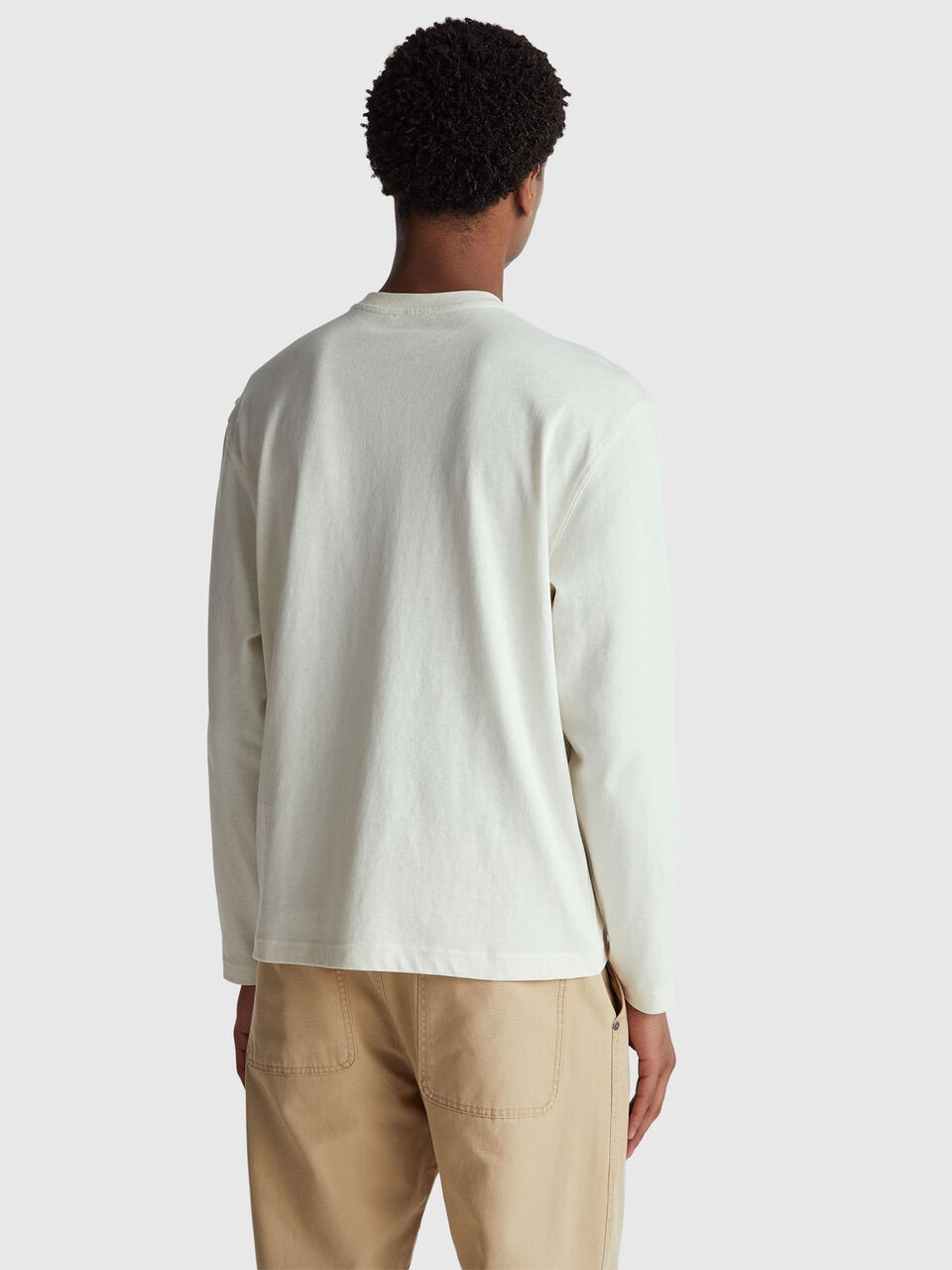 ROUND NECK SWEATL/S Men image number null