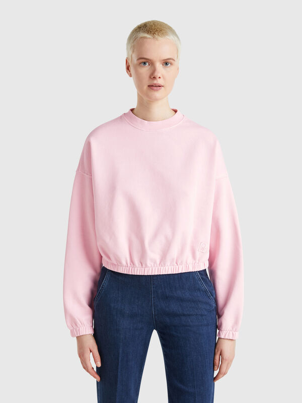 Sweatshirt with elastic Women