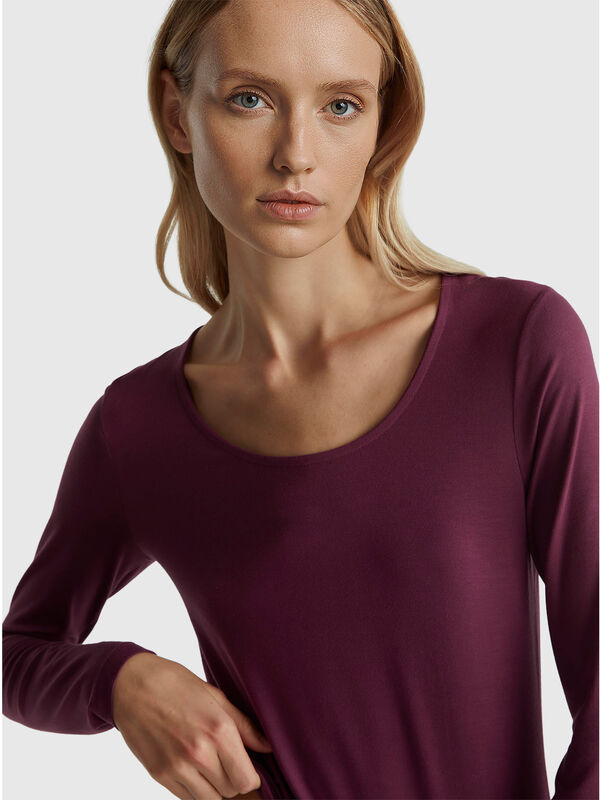 Slim fit stretch viscose t-shirt Women