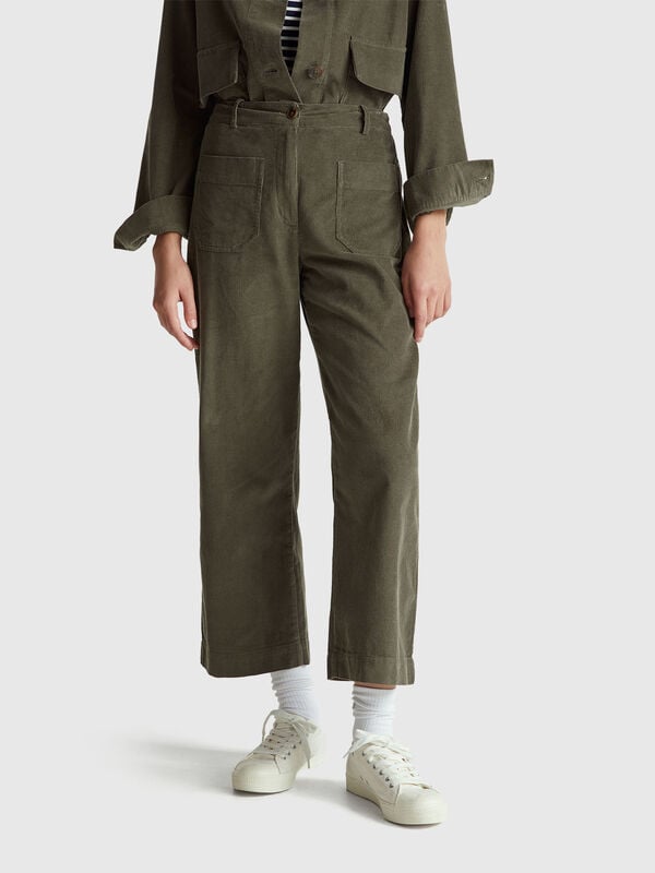 Straight corduroy trousers Straight corduroy trousers Women