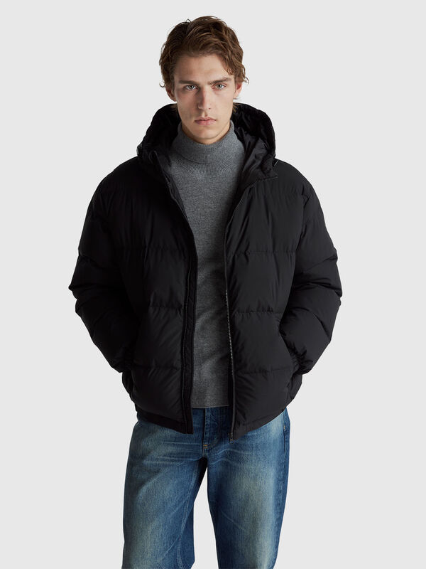 Real recycled down padded jacket Men