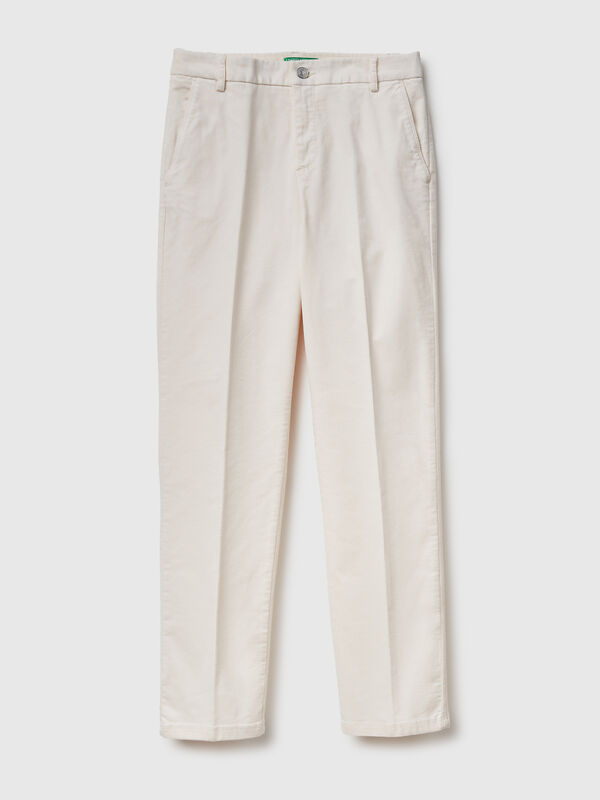 Stretch corduroy chinos Stretch corduroy chinos Women