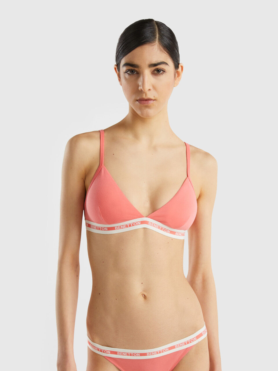 Triangle bra in organic cotton