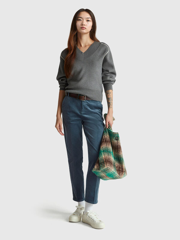 Stretch velvet chinos Stretch velvet chinos Women