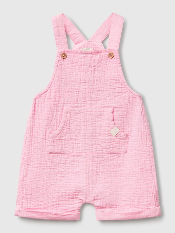 Dungarees in lightweight denim New Born (0-18 months)