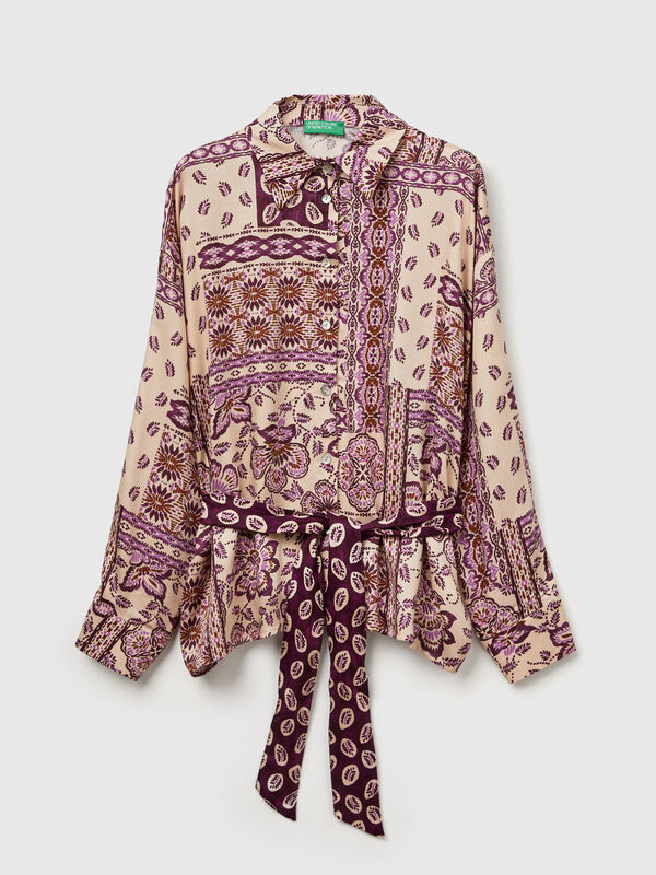 Shirt with bandana print Women