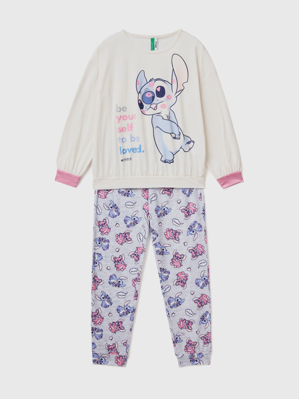 Warm pyjamas with Stitch print
