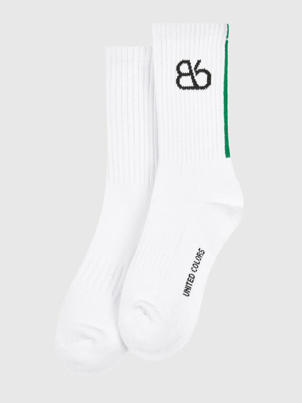Socks in stretch cotton blend Women