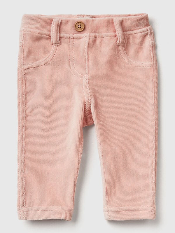 Stretch chenille trousers New Born (0-18 months)